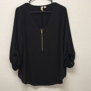 Black portofino blouse